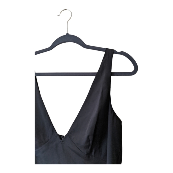 French Connection Sleeveless Above The Knee V Neck Sheath Dress Women's 10 Black - Picture 8 of 9